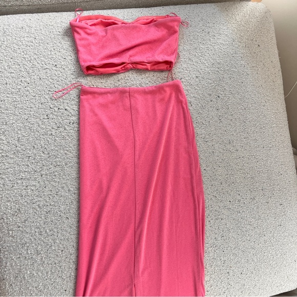 Princess Polly CHARM STRAPLESS SET PINK - Picture 7 of 7